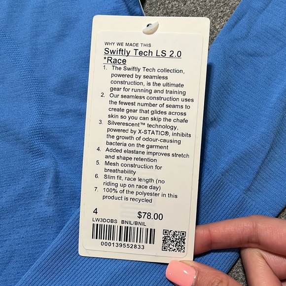Lululemon Swiftly Tech LS 2.0 Race Length - Picture 2 of 5